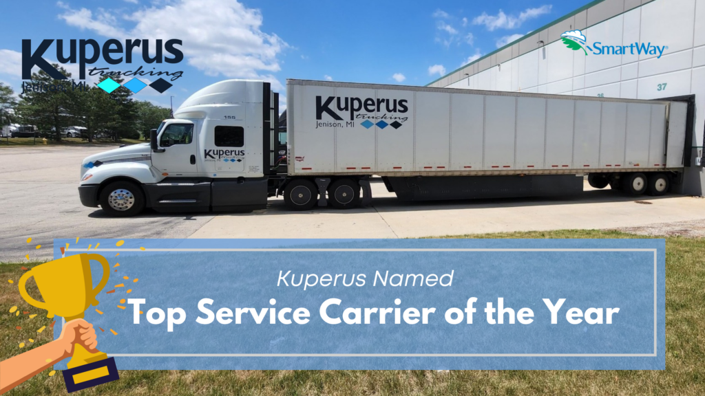 Kuperus Named Top Service Carrier of the Year