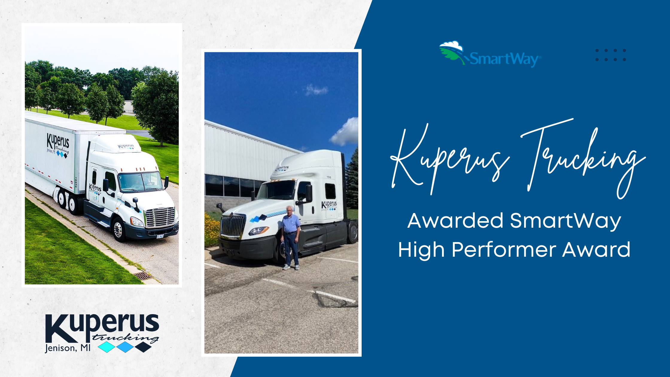 Kuperus Trucking Awarded SmartWay High Performer Award